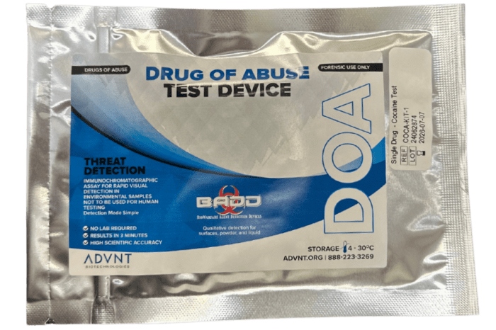 Cocaine Threat Detection Test Kit - 10/BX