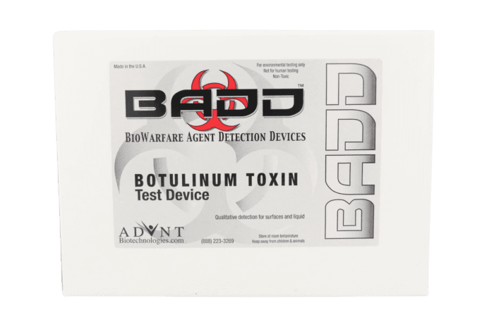 BADD Botulinum Toxin Biowarfare Detection Test Kit- 10 Kits/Bx