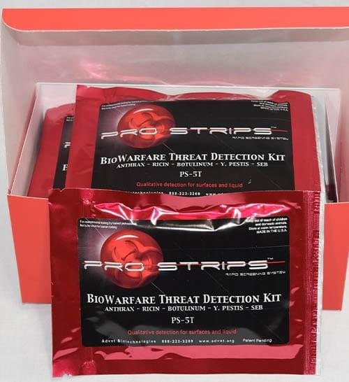Pro Strips 5 Agent Biowarfare Threat Detection Kit 10/bx - Image 2
