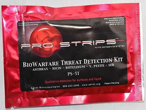 Pro Strips 5 Agent Biowarfare Threat Detection Kit 10/bx - Image 3