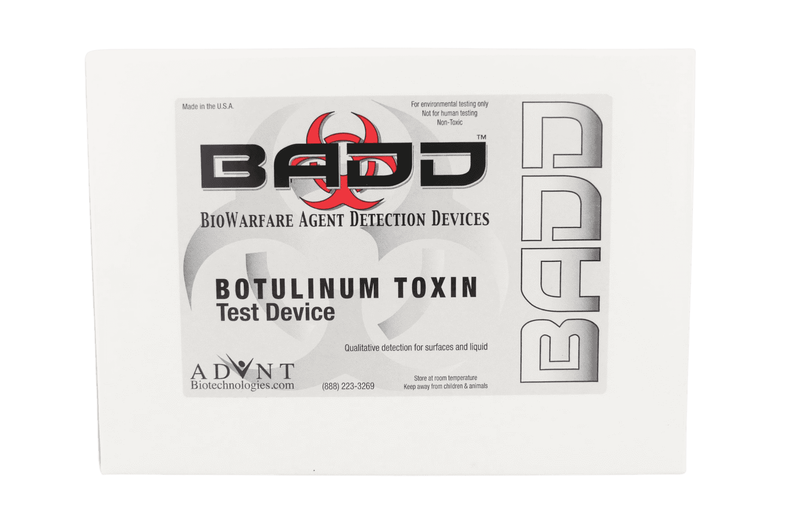 BADD Botulinum Toxin Biowarfare Detection Test Kits- 10/Bx